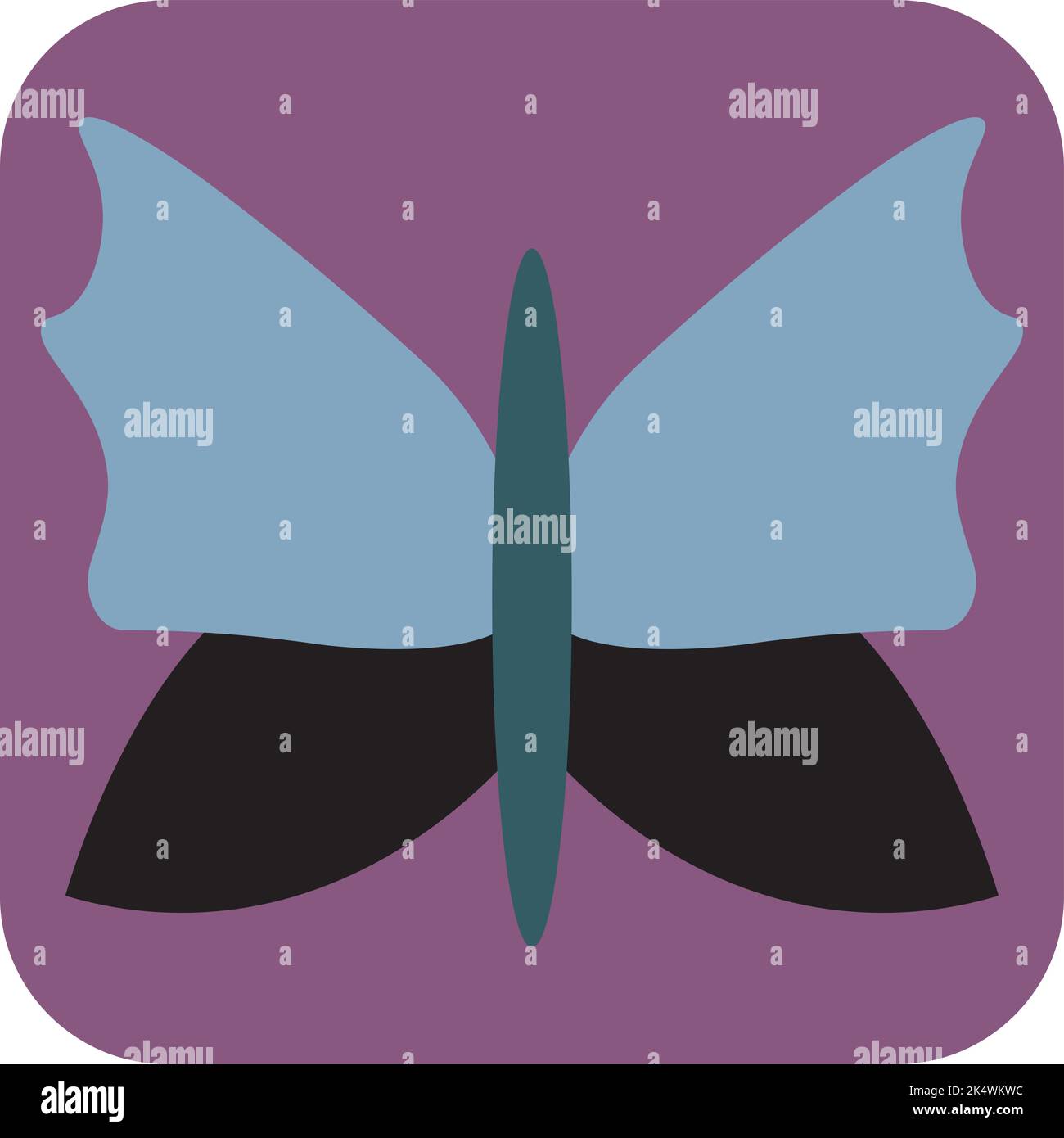 Farfalla fragile, illustrazione, vettore su sfondo bianco. Illustrazione Vettoriale