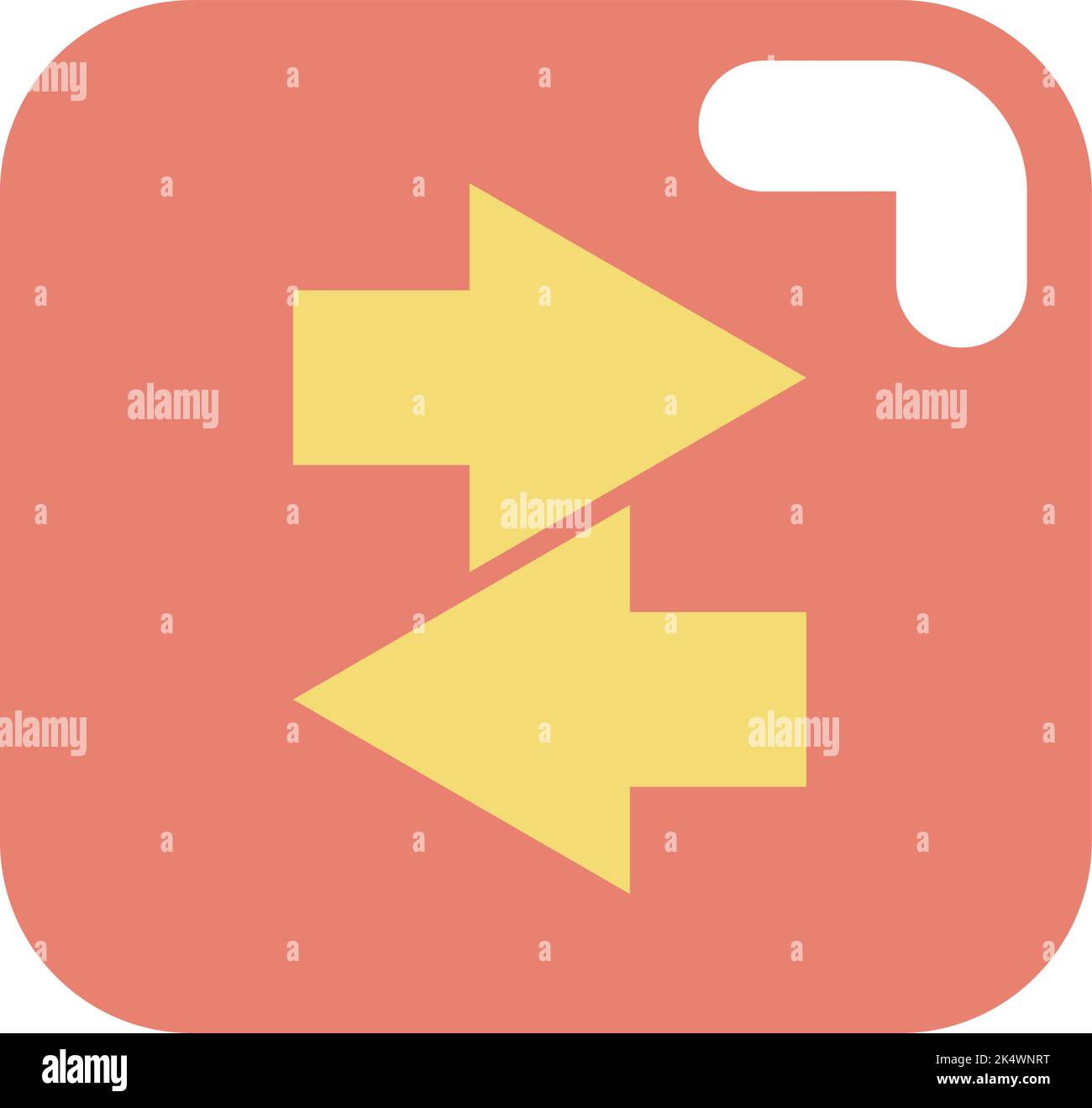 Invio, illustrazione, vettore su sfondo bianco. Illustrazione Vettoriale