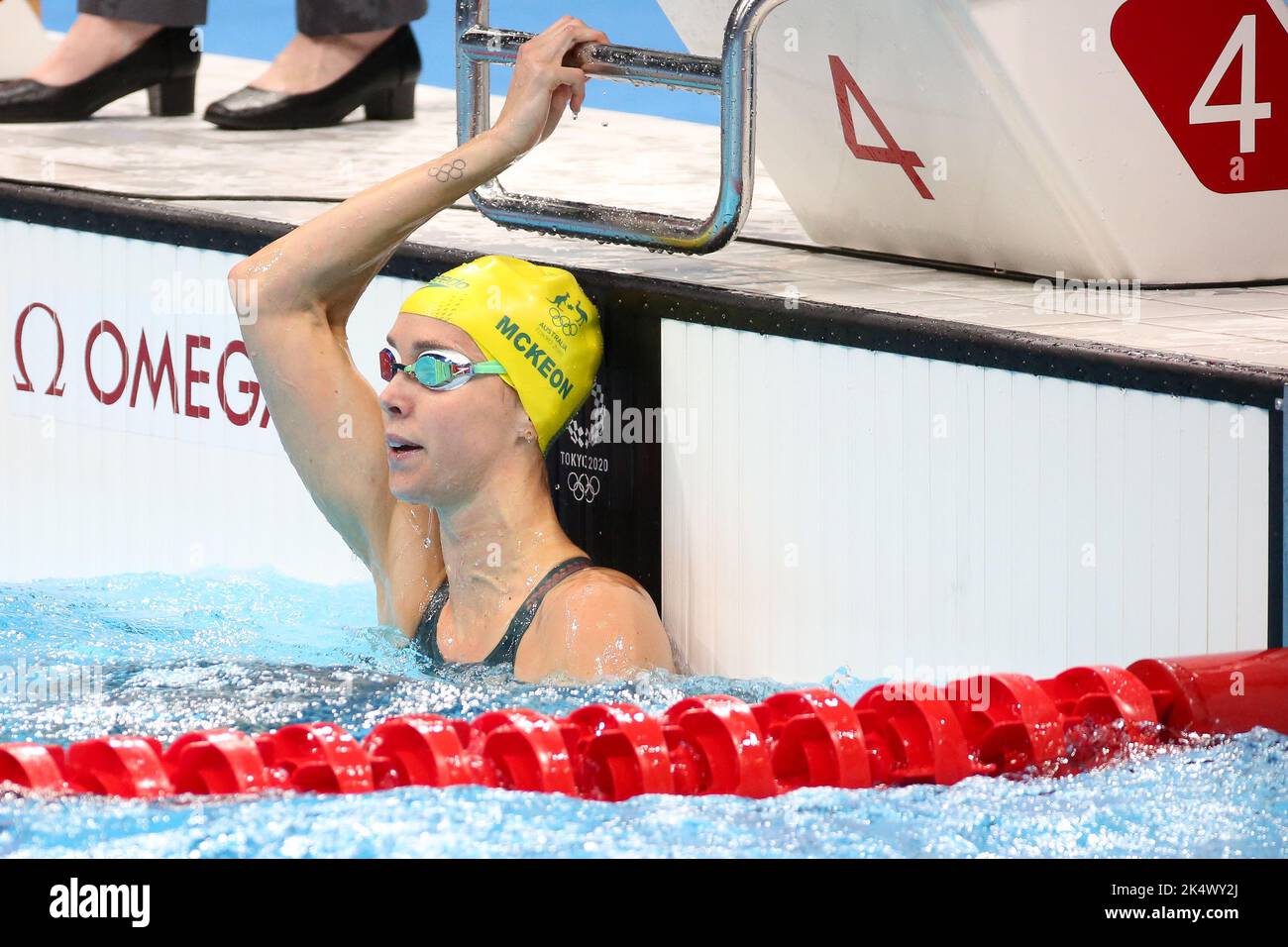 1st AGOSTO 2021 - TOKYO, GIAPPONE: Emma McKeon of Australia rompe il record olimpico nel 23,81s e vince la medaglia d'oro nella finale di Freestyle 50m delle Donne in piscina ai Giochi Olimpici di Tokyo 2020 (Foto: Mickael Chavet/RX) Foto Stock