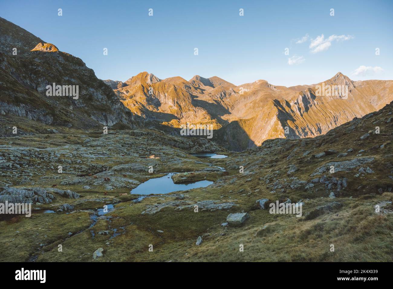 Diversi laghi nei pirenei Foto Stock