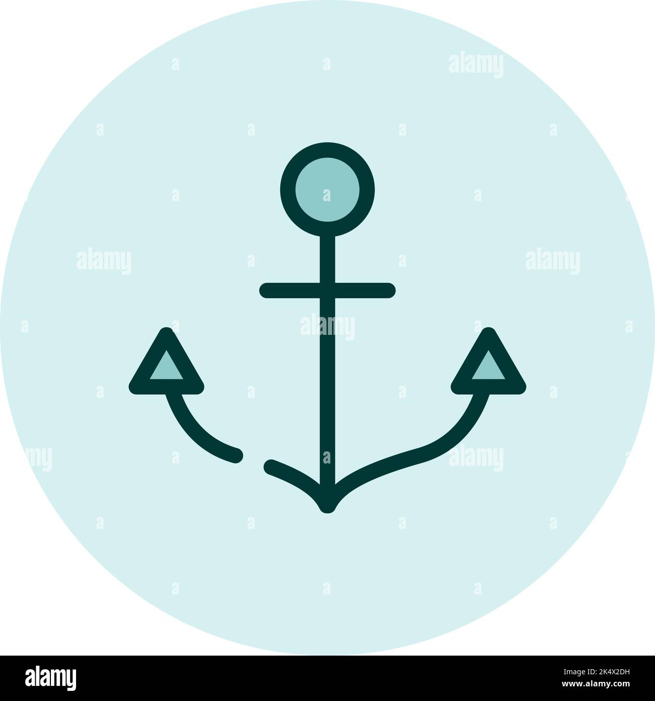 Ancorante, illustrazione, vettore su sfondo bianco. Illustrazione Vettoriale