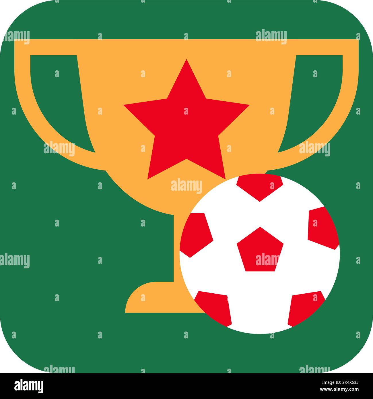 Campionato dei campioni di calcio, illustrazione, vettore su sfondo bianco. Illustrazione Vettoriale