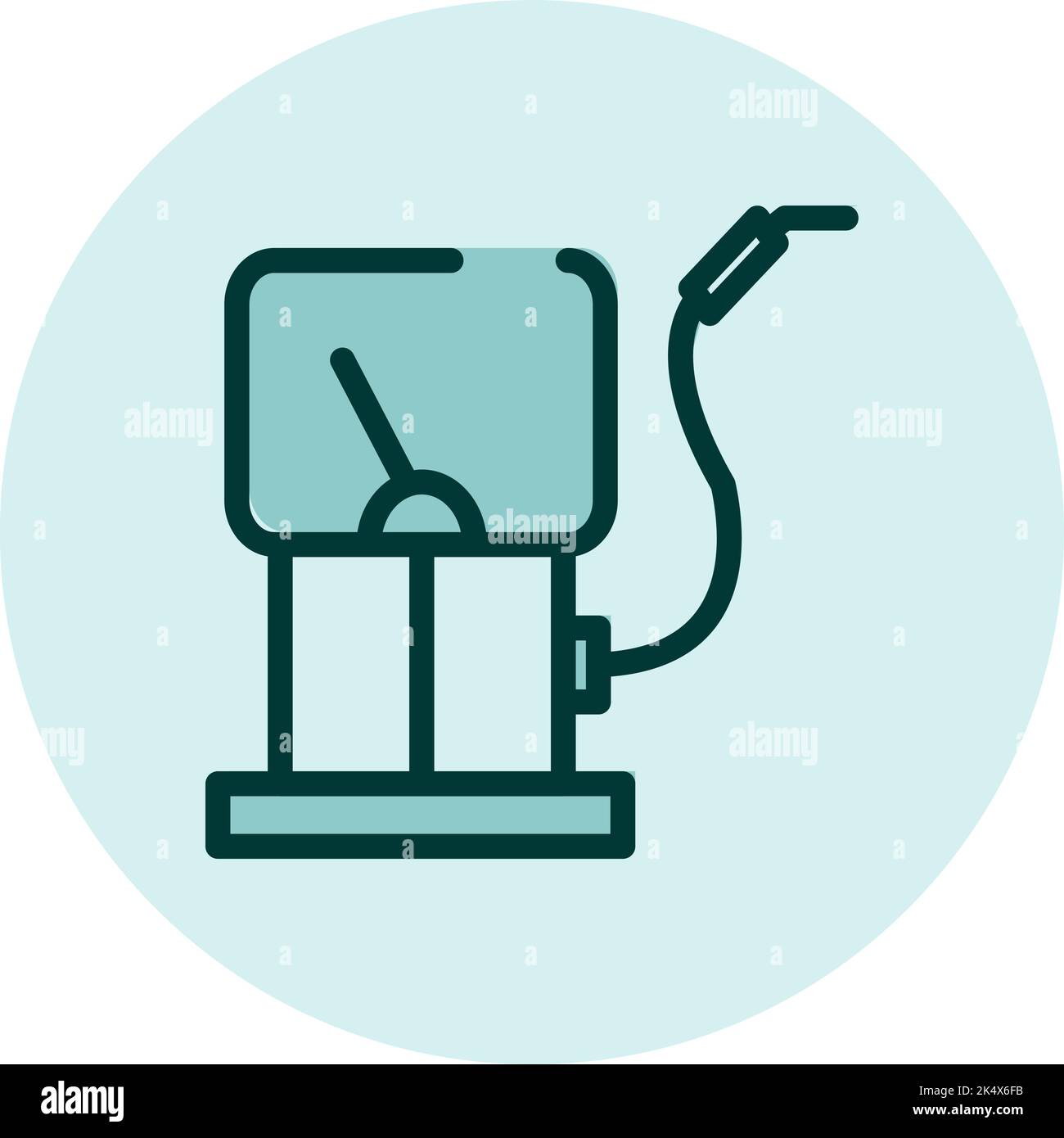 Benzina per auto, illustrazione, vettore su sfondo bianco. Illustrazione Vettoriale