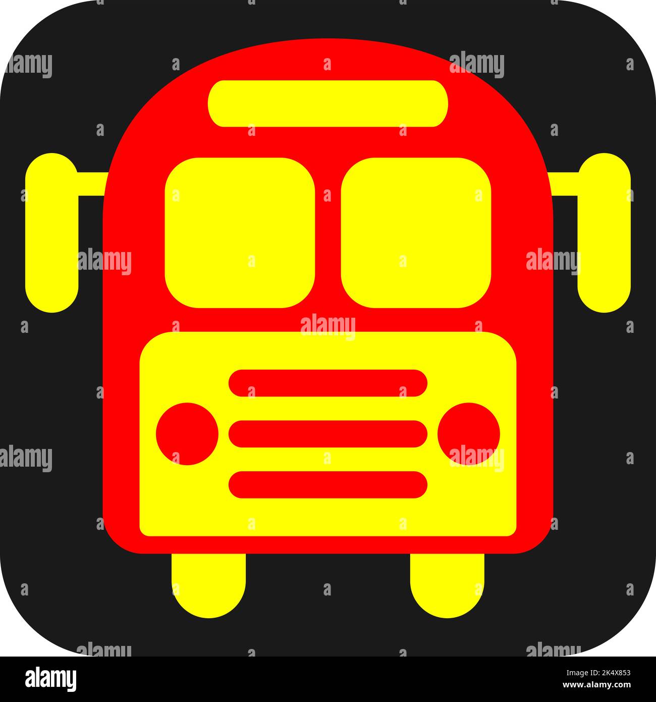 Trasporto autobus, illustrazione, vettore su sfondo bianco. Illustrazione Vettoriale