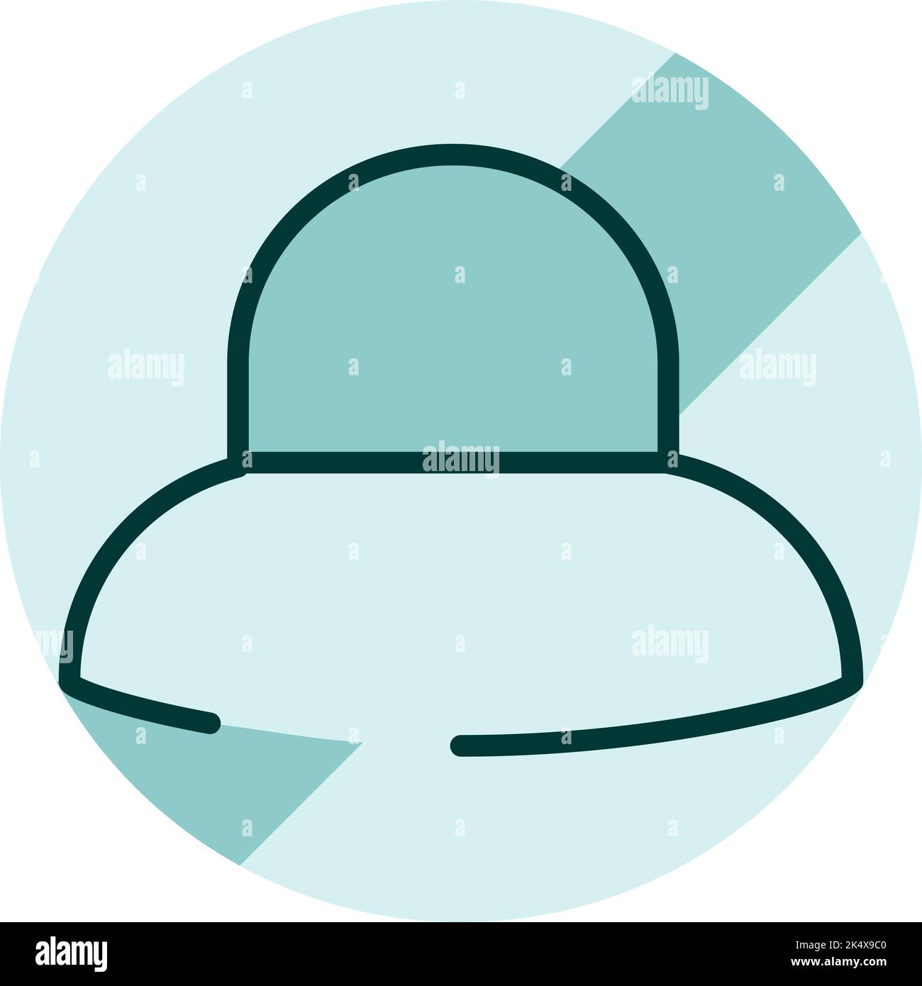 Segnale di avvertimento senza cappelli, illustrazione, vettore su sfondo bianco. Illustrazione Vettoriale