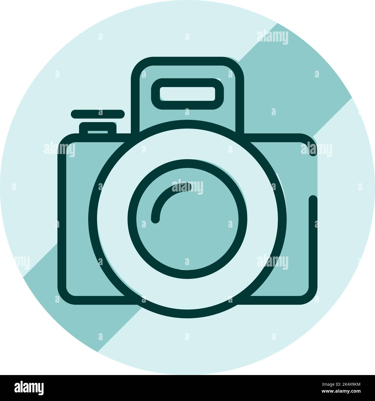 Segnale di avvertimento senza foto, illustrazione, vettore su sfondo bianco. Illustrazione Vettoriale