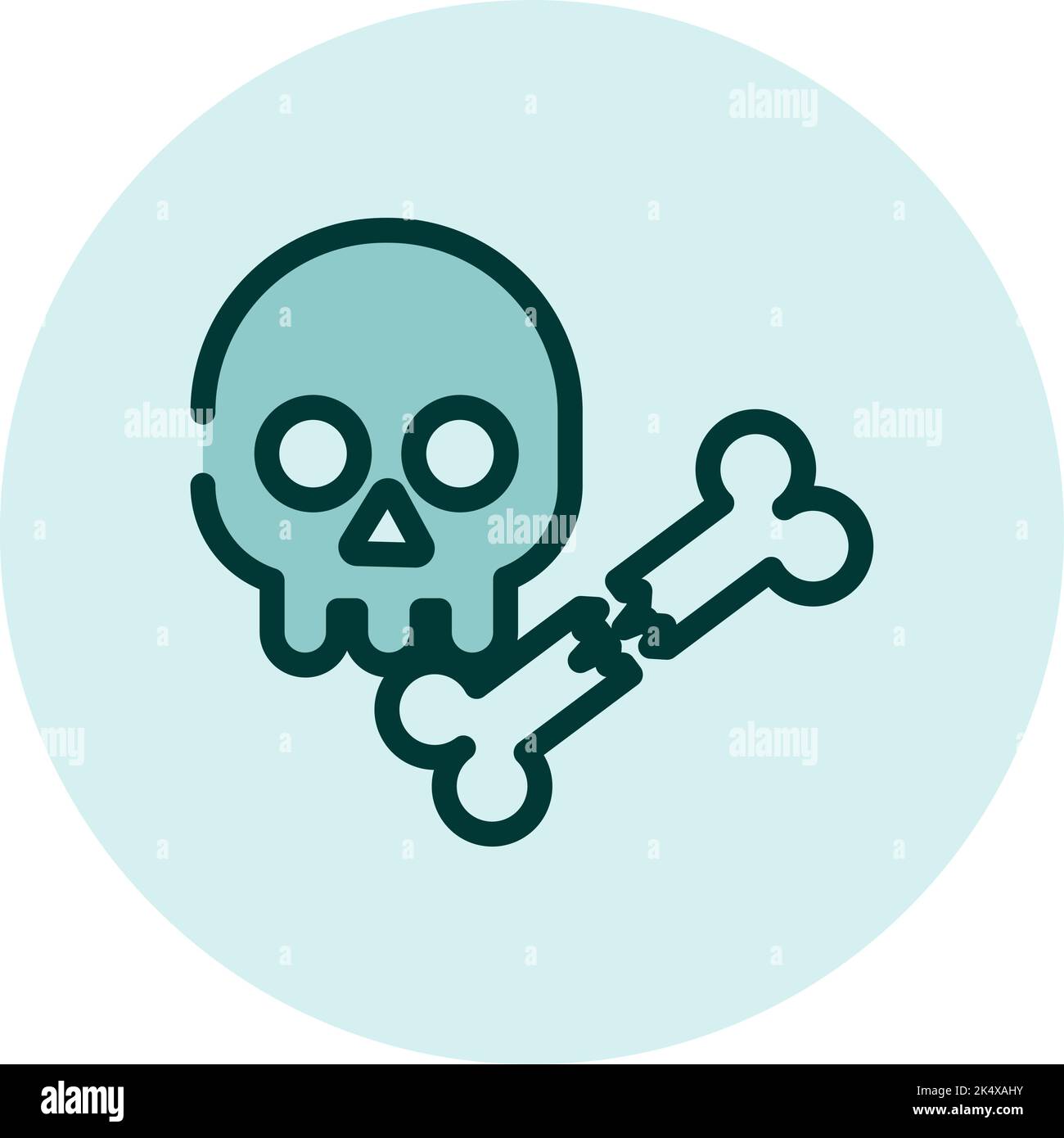 Scienza paleontologica, illustrazione, vettore su sfondo bianco. Illustrazione Vettoriale