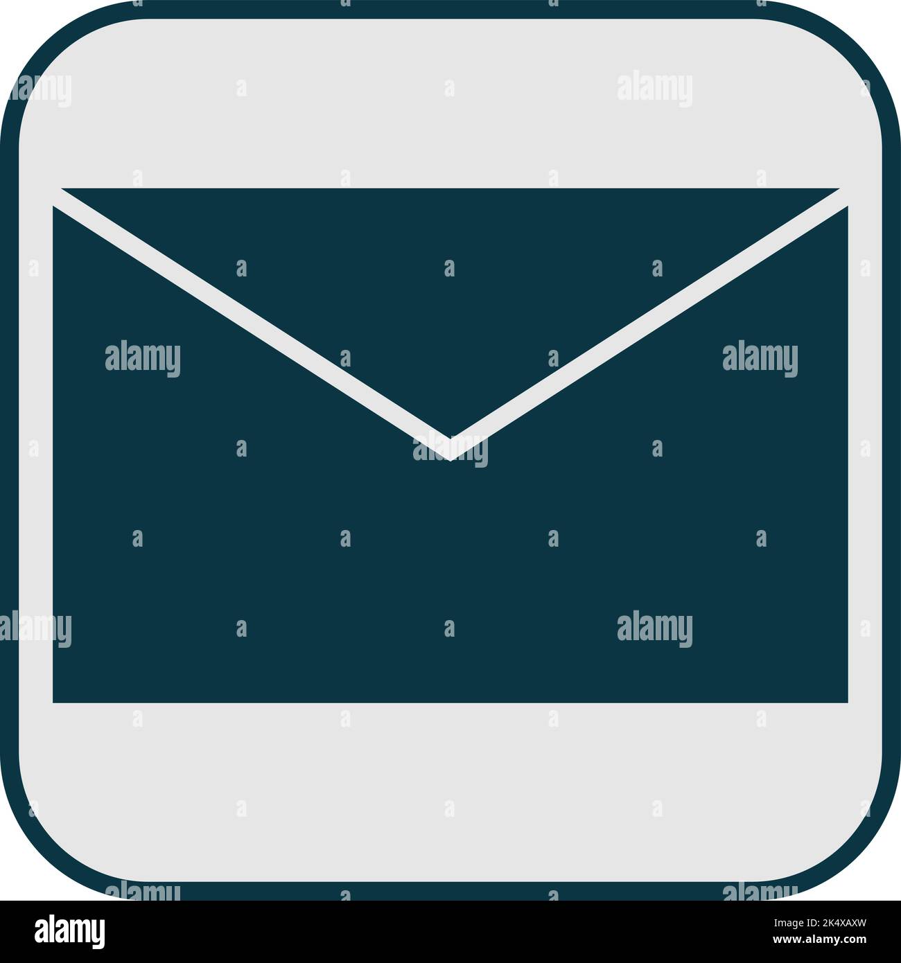 Icona della busta, illustrazione, vettore su sfondo bianco. Illustrazione Vettoriale