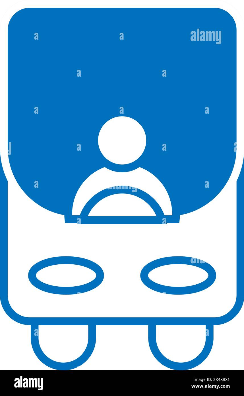 Viaggio in autobus, illustrazione, vettore su sfondo bianco. Illustrazione Vettoriale