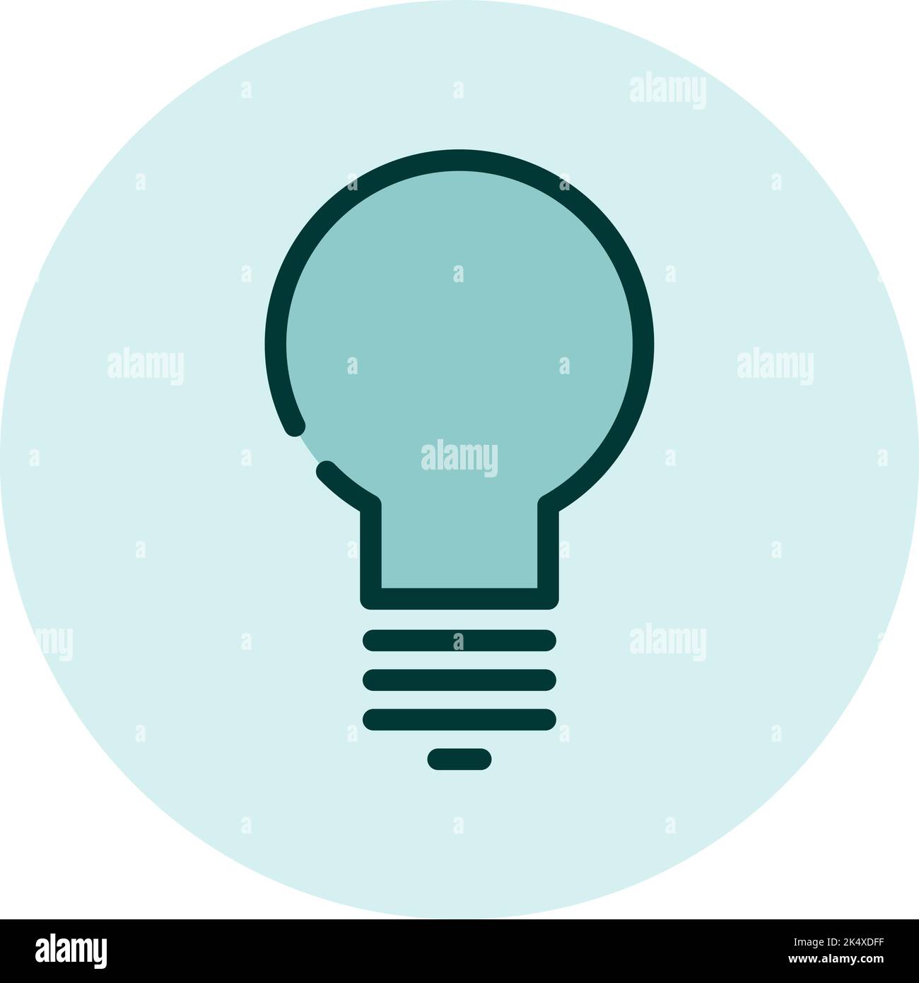 Icona idea, illustrazione, vettore su sfondo bianco. Illustrazione Vettoriale