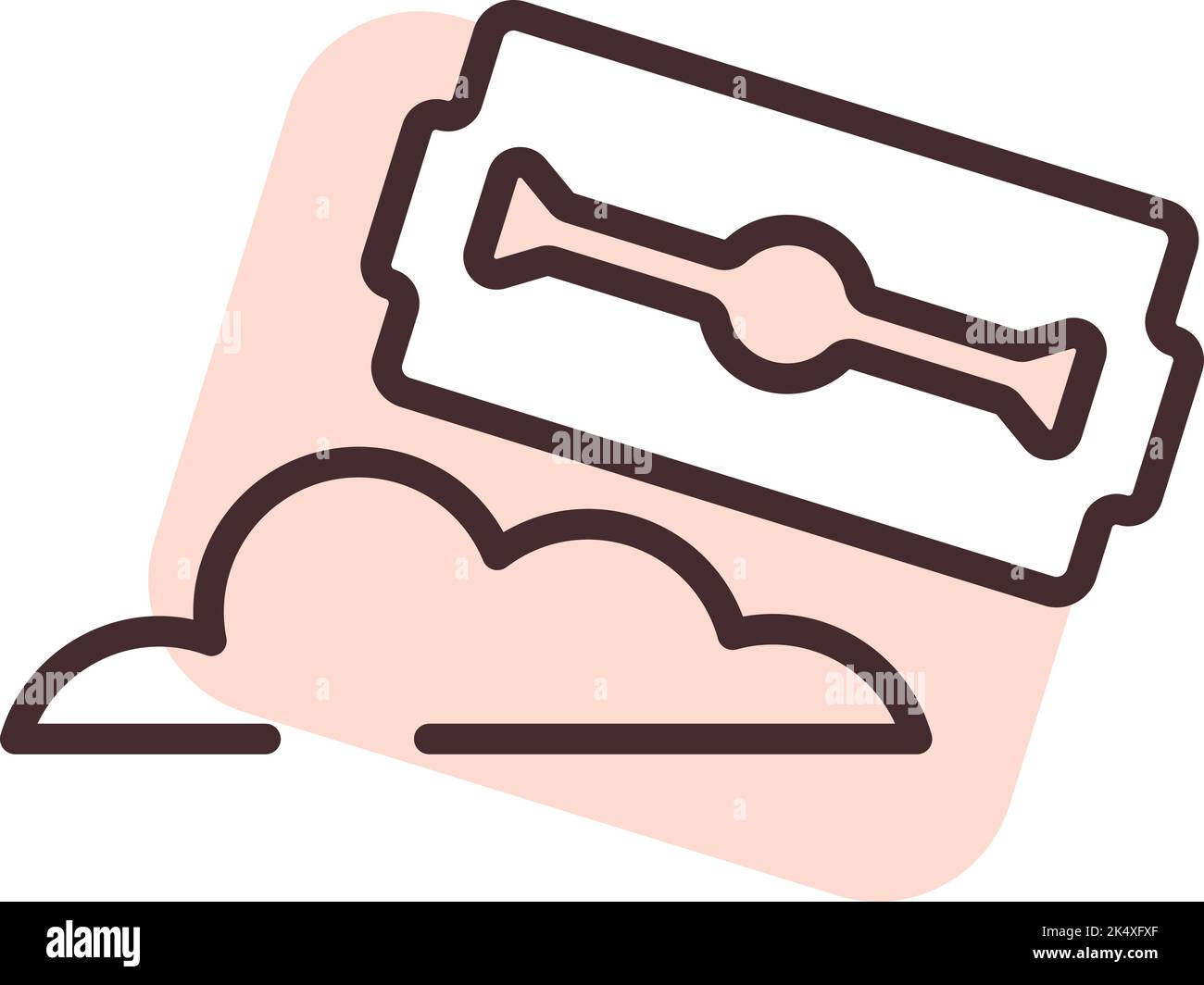 Uso di cocaina, illustrazione, vettore su sfondo bianco. Illustrazione Vettoriale