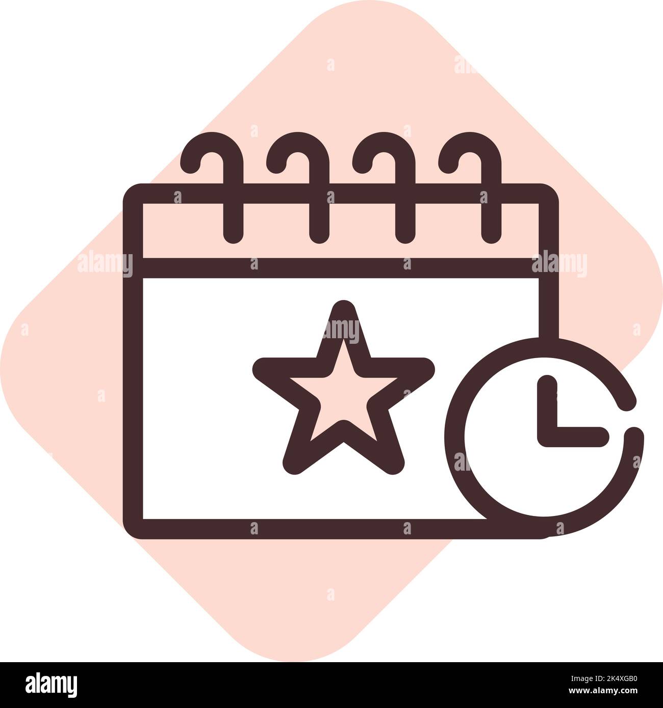 App per la tenuta degli eventi, illustrazione, vettore su sfondo bianco. Illustrazione Vettoriale