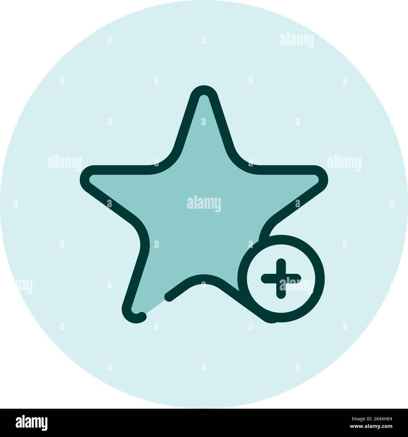 Aggiungi a icona, illustrazione, vettore su sfondo bianco. Illustrazione Vettoriale