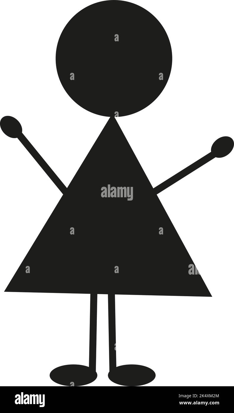 Felice bambino di famiglia, illustrazione, vettore su uno sfondo bianco. Illustrazione Vettoriale