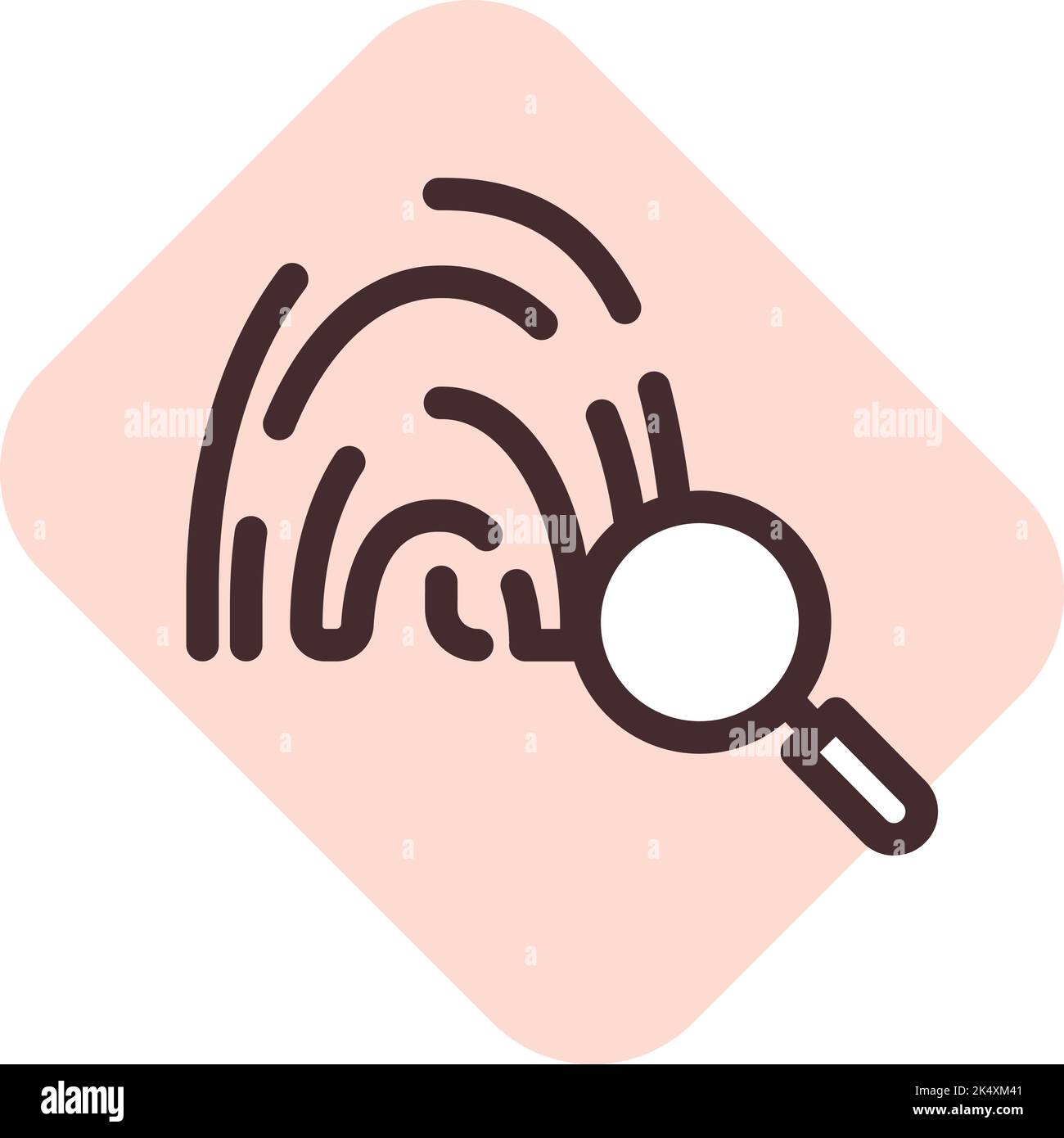 Legge sulle impronte digitali, illustrazione, vettore su sfondo bianco. Illustrazione Vettoriale