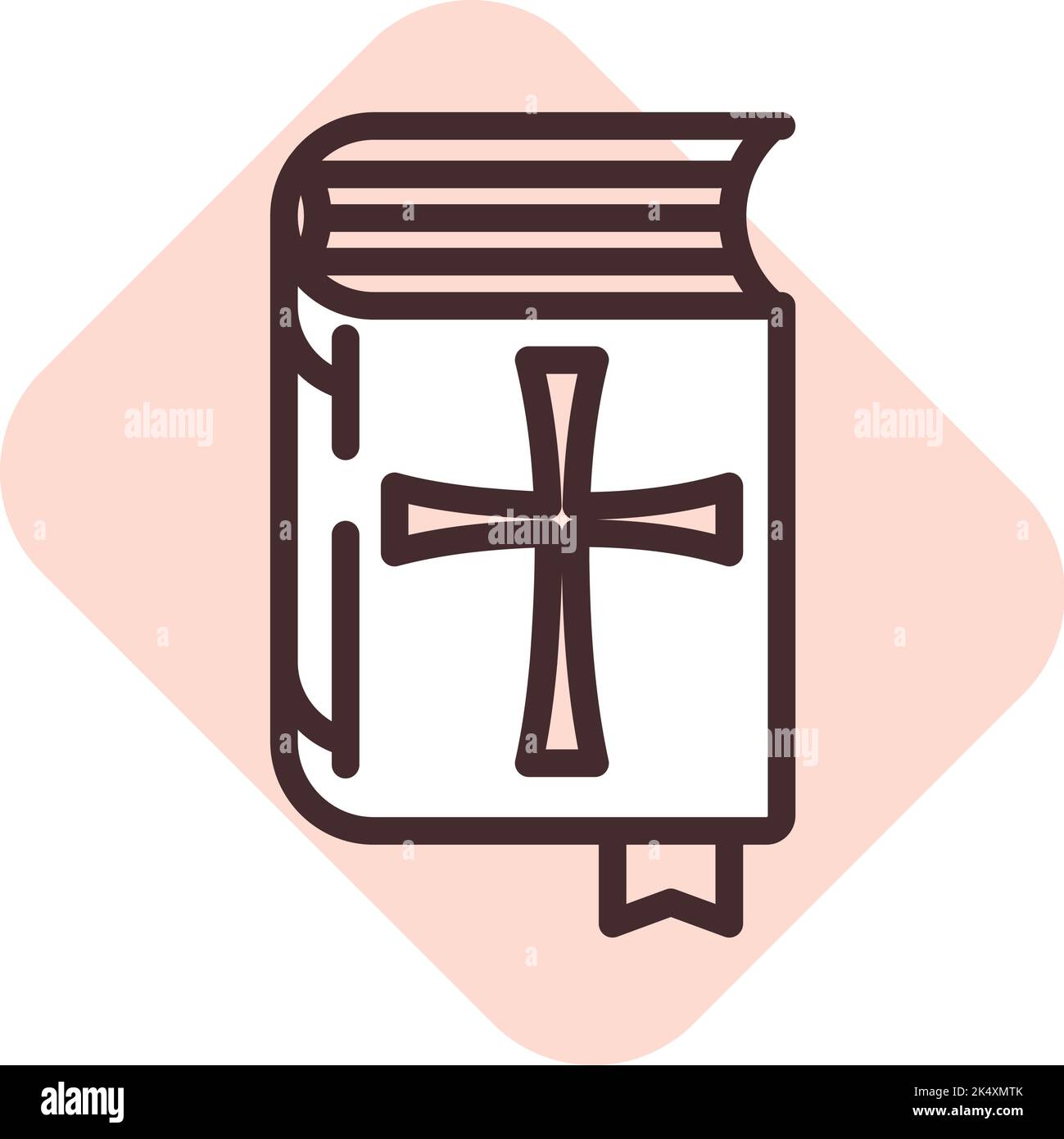 Giuramento della Chiesa olaw, illustrazione, vettore su sfondo bianco. Illustrazione Vettoriale