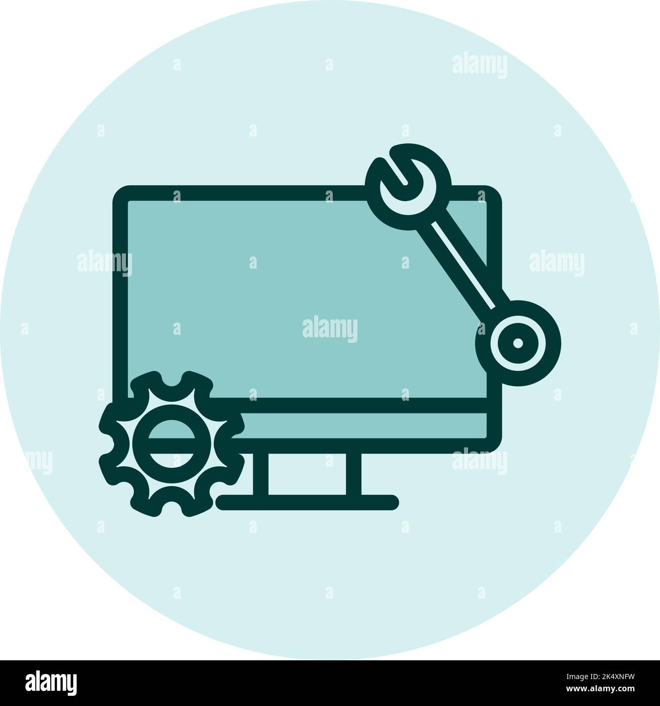 Riparazione elettronica, illustrazione, vettore su sfondo bianco. Illustrazione Vettoriale