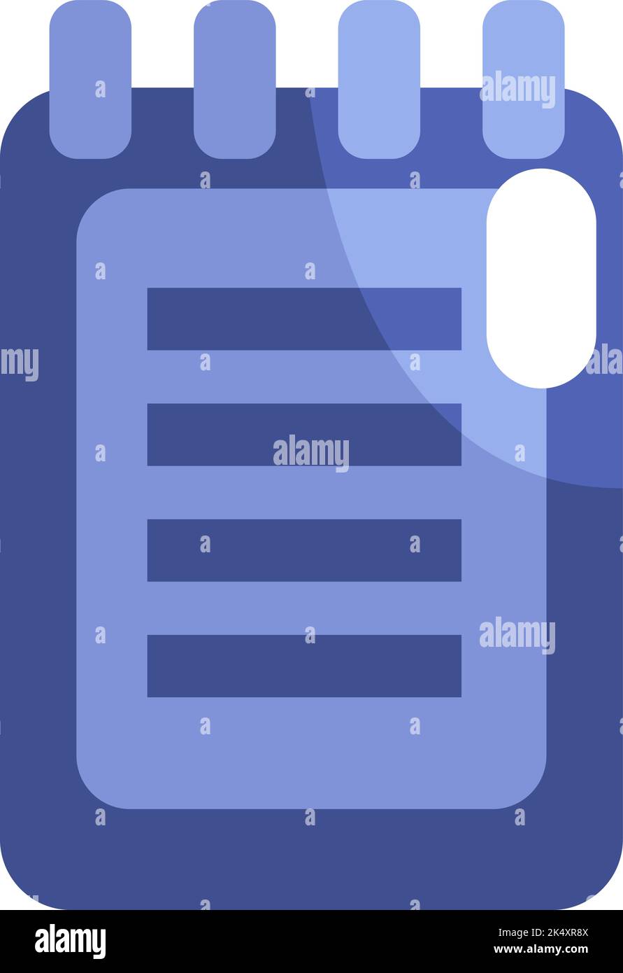 Script di libro, illustrazione, vettore su sfondo bianco. Illustrazione Vettoriale