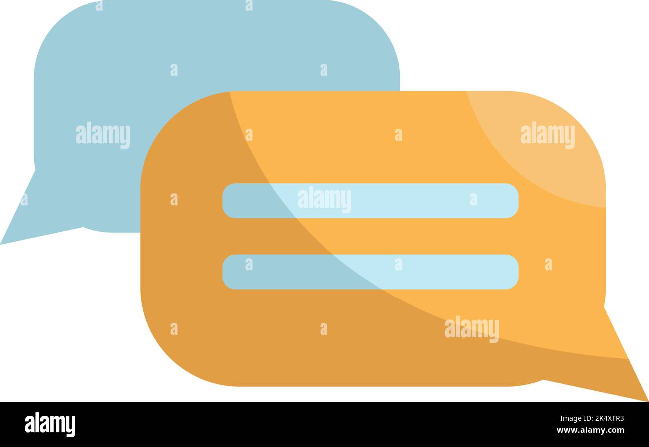 Chat di ufficio, illustrazione, vettore su sfondo bianco. Illustrazione Vettoriale