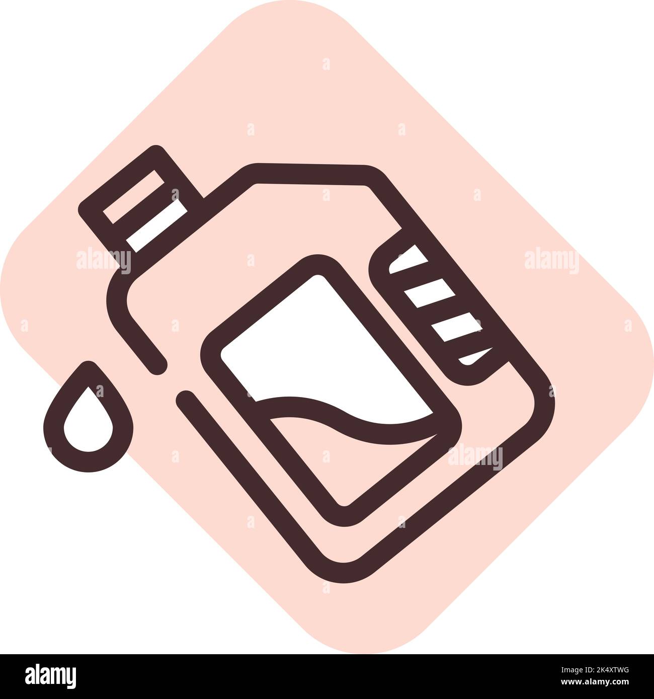 Olio jarrecan, illustrazione, vettore su sfondo bianco. Illustrazione Vettoriale