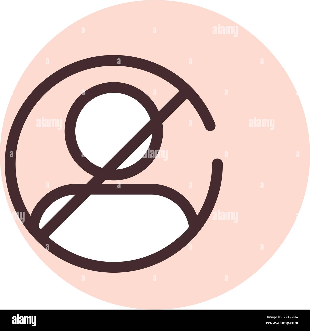 Icona di blocco dei social media, illustrazione, vettore su sfondo bianco. Illustrazione Vettoriale