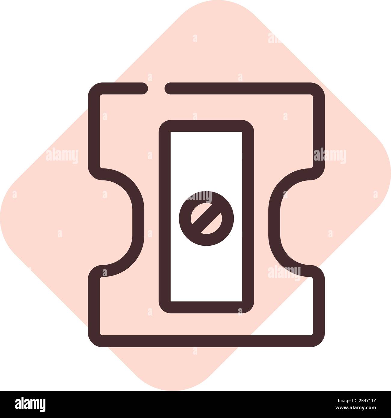 Righello per cancelleria, illustrazione, vettore su sfondo bianco. Illustrazione Vettoriale