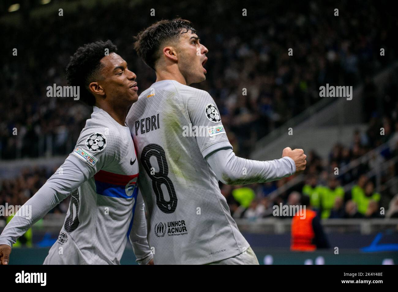 Milano, Italia - ottobre 4 2022 - Inter- Barcellona Champions League - Pedri fc barcelona Credit: Christian Santi/Alamy Live News Foto Stock