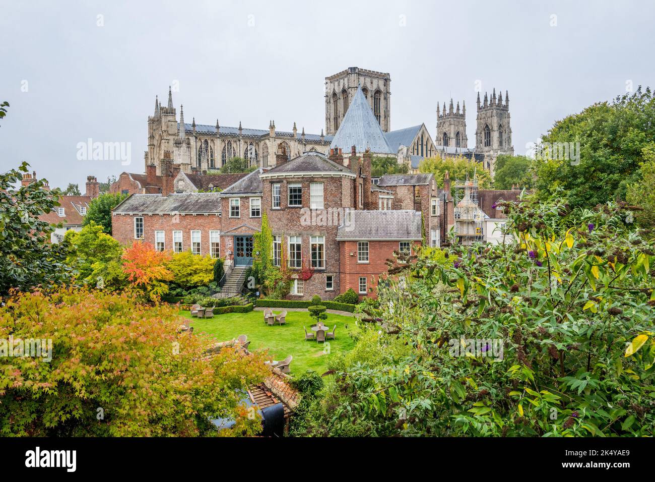 Grays Court hotel e ristorante situato nel quartiere Minster nella storica città di York, Yorkshire, Inghilterra, Regno Unito. Foto Stock