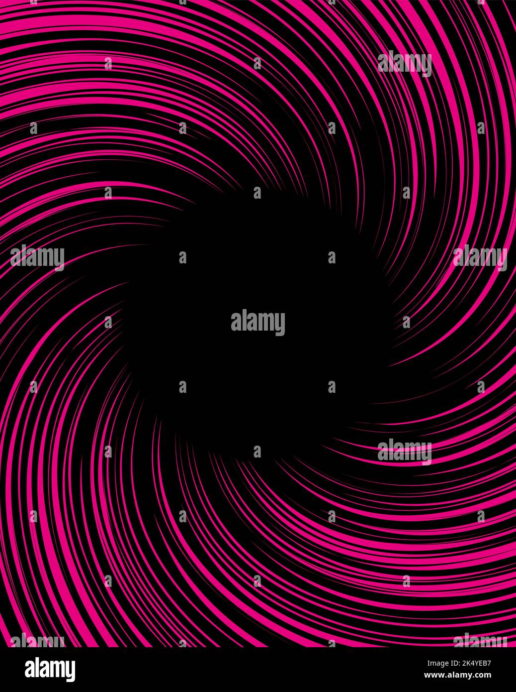 Linee a spirale rosa al neon. Sfondo movimento velocità Illustrazione Vettoriale
