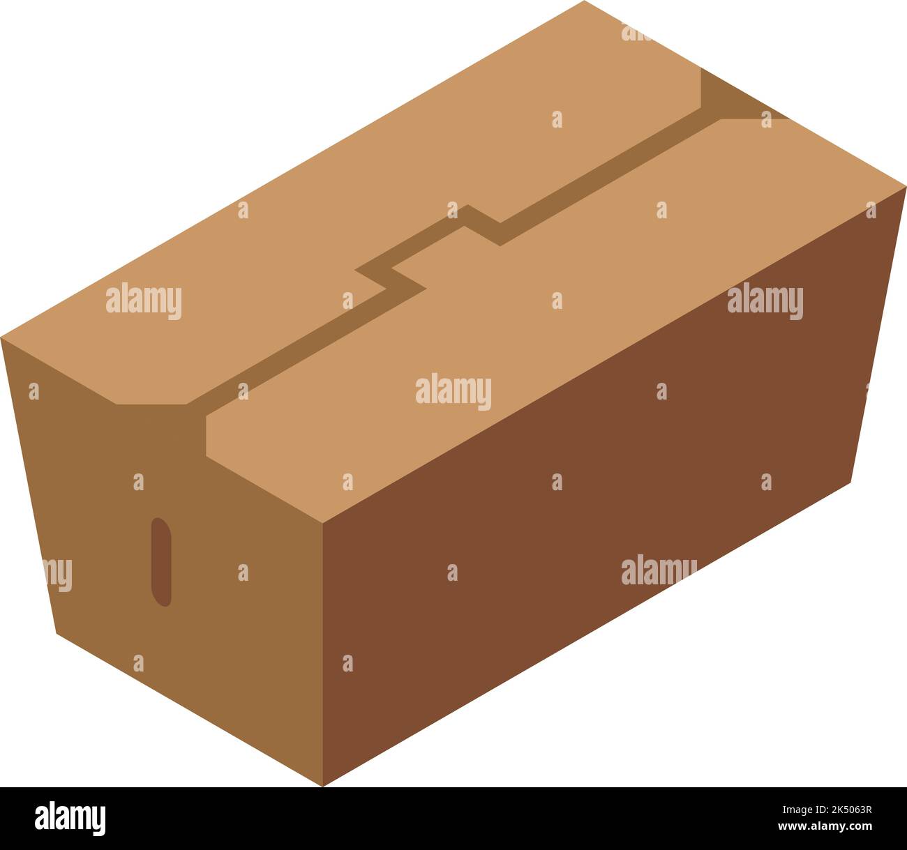 Icona torta casella vettore isometrico. Prodotto alimentare. Plastica della macchina Illustrazione Vettoriale