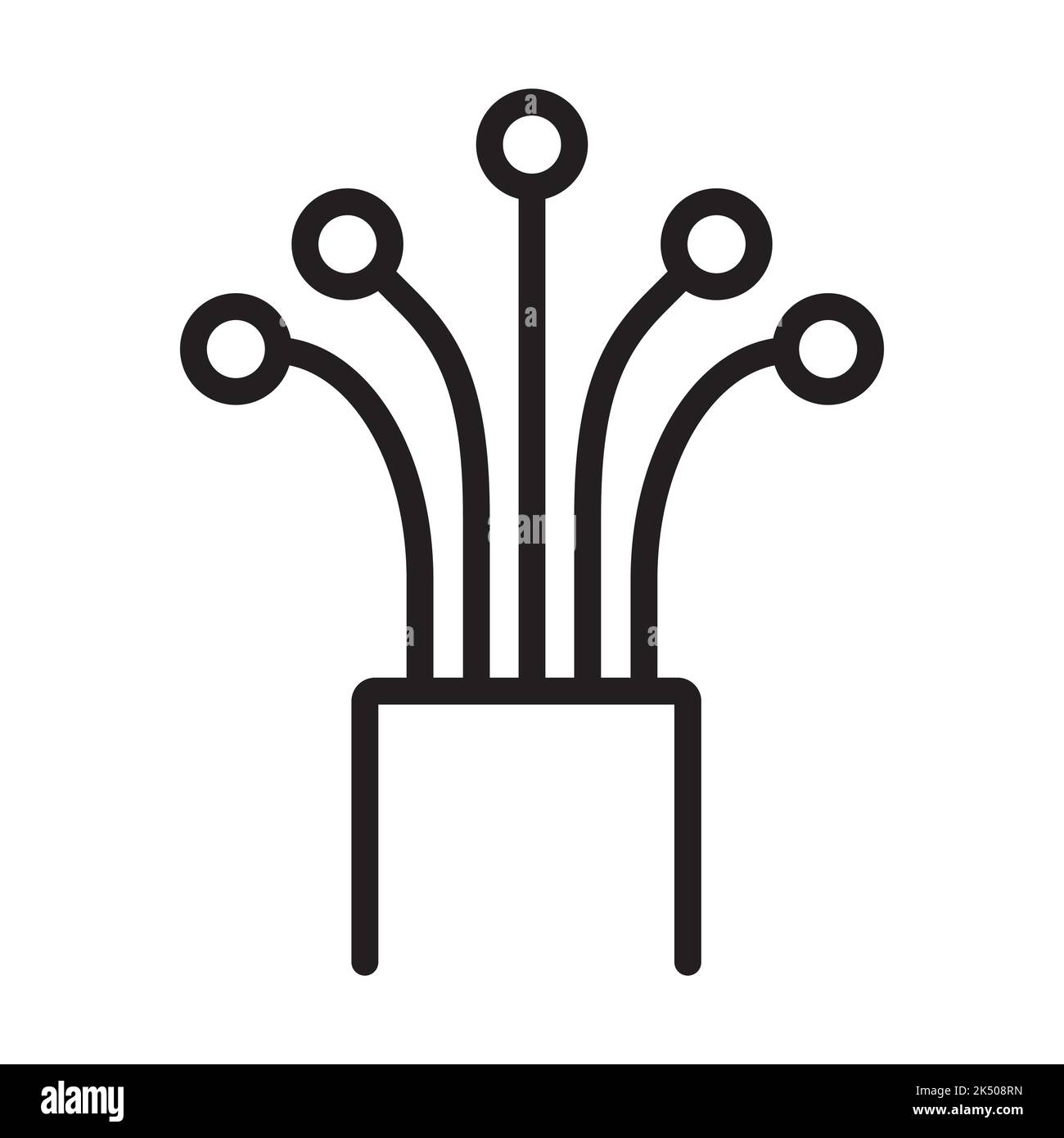 vettore icona cavo in fibra ottica per grafica, logo, sito web, social media, app mobile, illustrazione dell'interfaccia utente Illustrazione Vettoriale