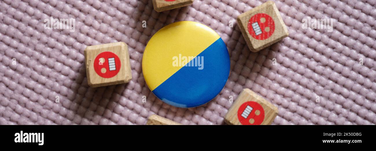 Malvagio criminale militare aggressione russa contro l'Ucraina Foto Stock