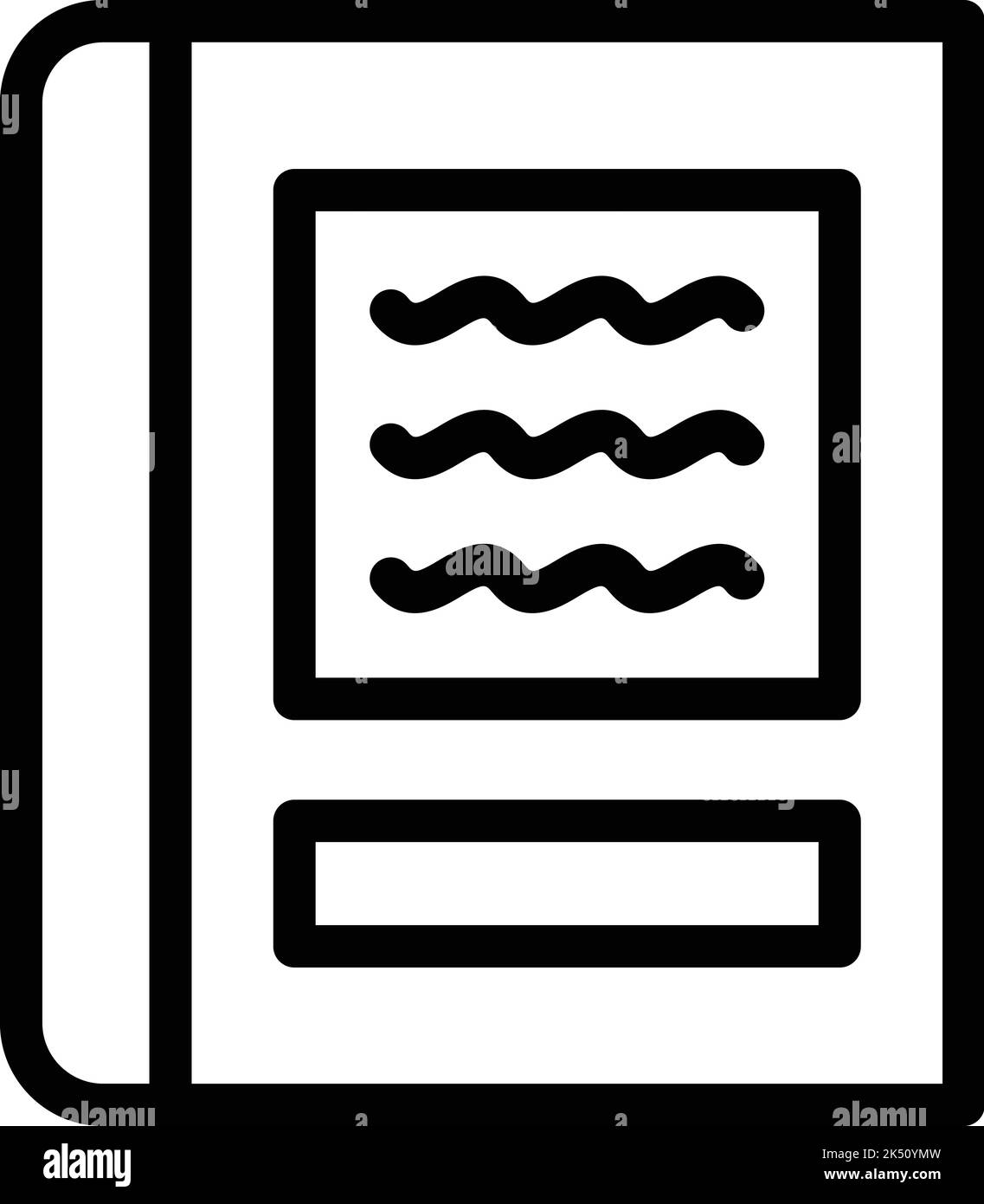 Vettore contorno icona oratoria libro di testo. Speach elezione. Discorso retorico Illustrazione Vettoriale