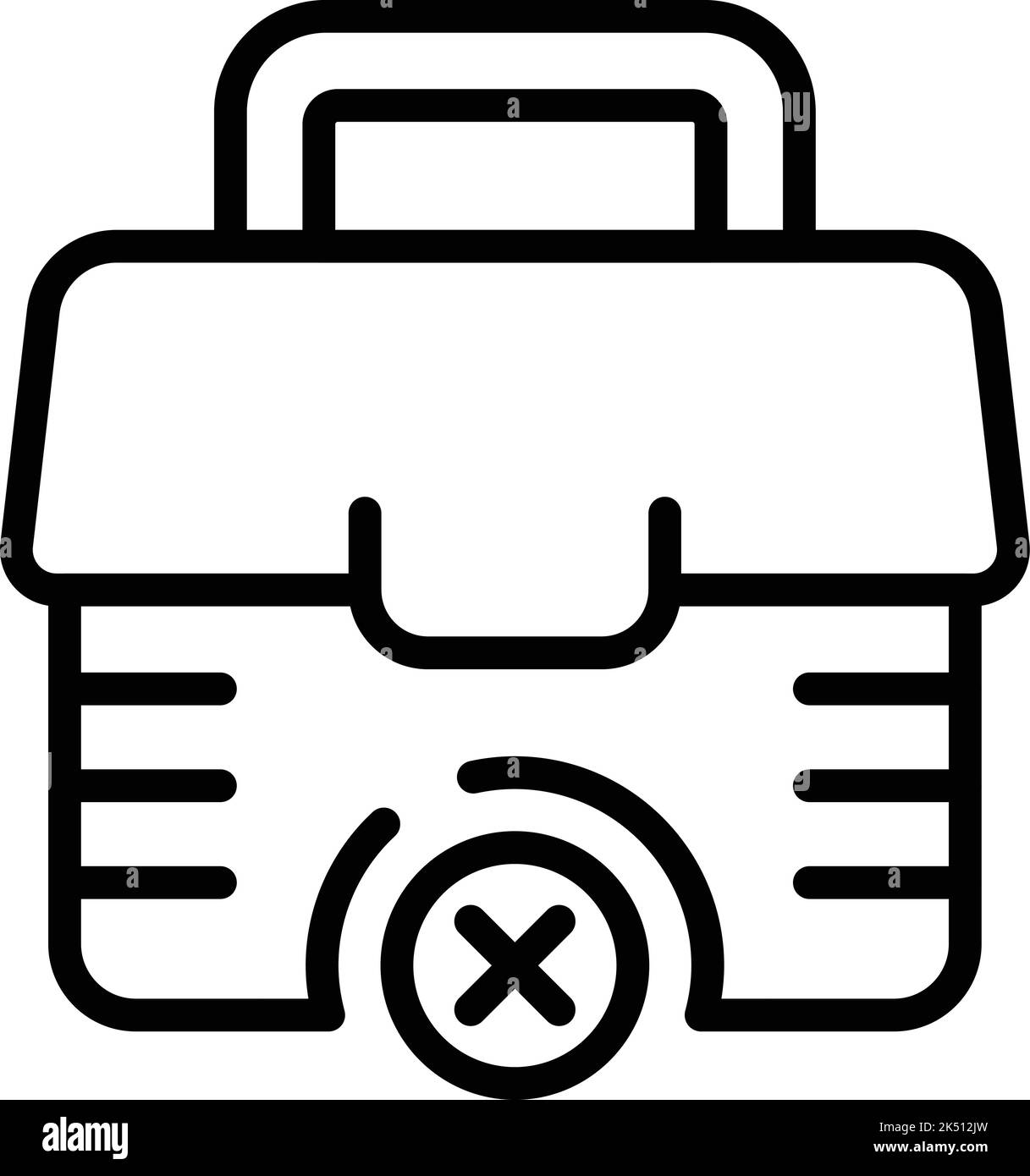 Vettore contorno icona casella relax. Stress mente. Meditate l'anima Illustrazione Vettoriale