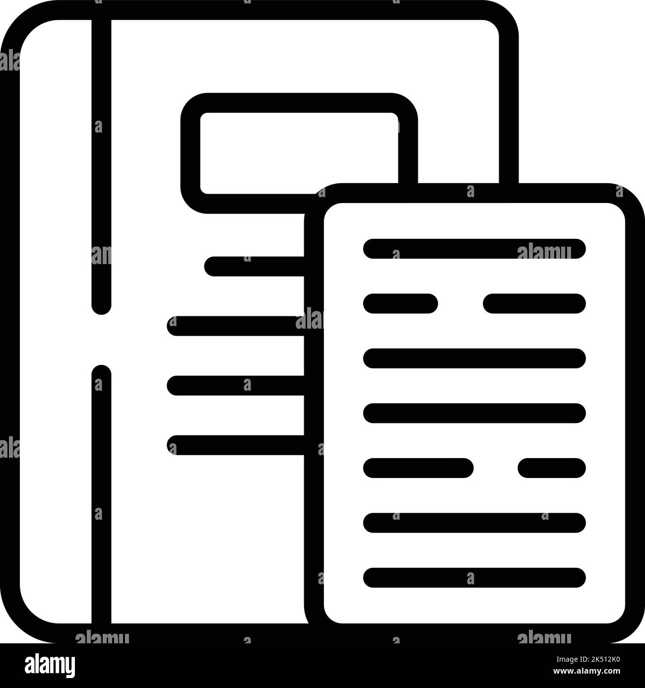 Icona del notebook riduzione dello stress vettore di contorno. Salute mentale. Centro benessere Soul Illustrazione Vettoriale