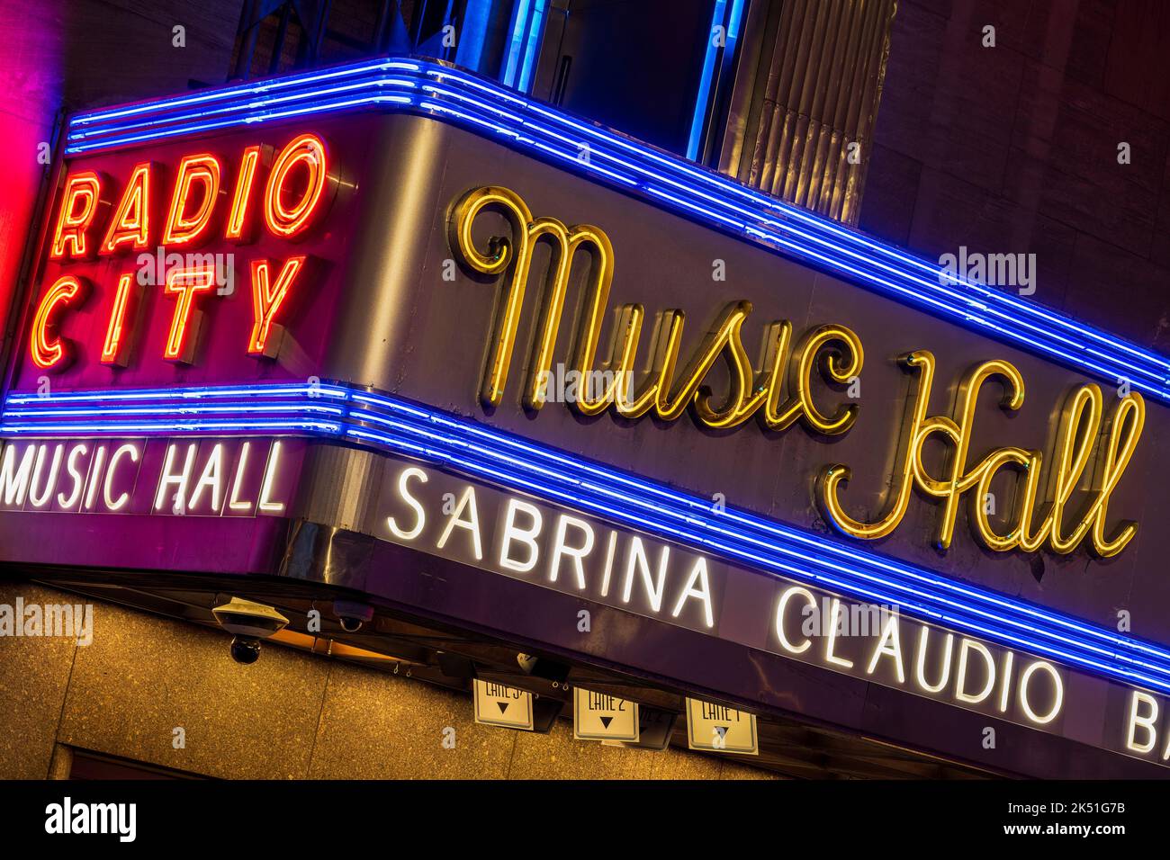 Radio City Music Hall, Rockefeller Center, Manhattan, New York, USA Foto Stock