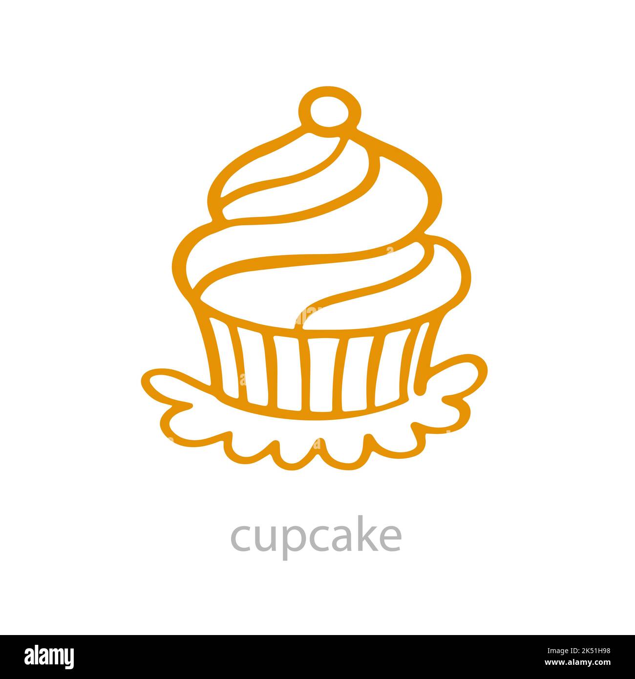 Illustrazione vettoriale di Cupcake Illustrazione Vettoriale