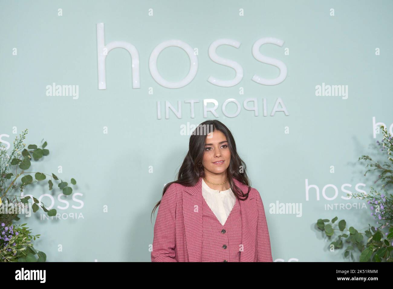 5 ottobre 2022, Madrid, Madrid, Spagna: Maria Garcia de Jaime partecipa alla presentazione della Collezione Hoss-Intropia Autumn/Winter 2022 alla Fondazione Fernando de Castro il 5 ottobre 2022 a Madrid, Spagna (Credit Image: © Jack Abuin/ZUMA Press Wire) Foto Stock