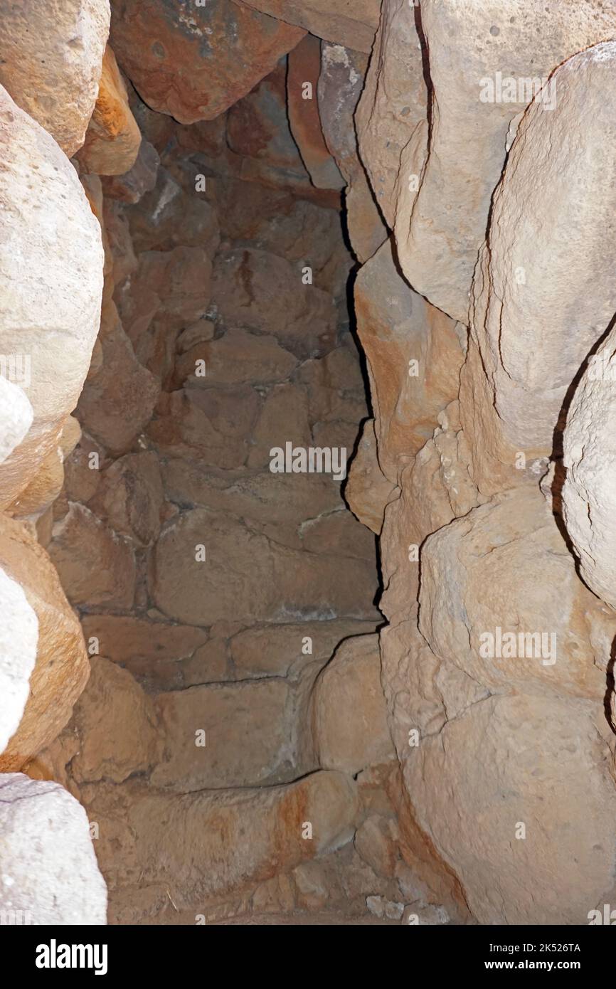 Orroli, Sardegna, Italia. Nuraghe Arrubiu monumento preistorico Foto Stock