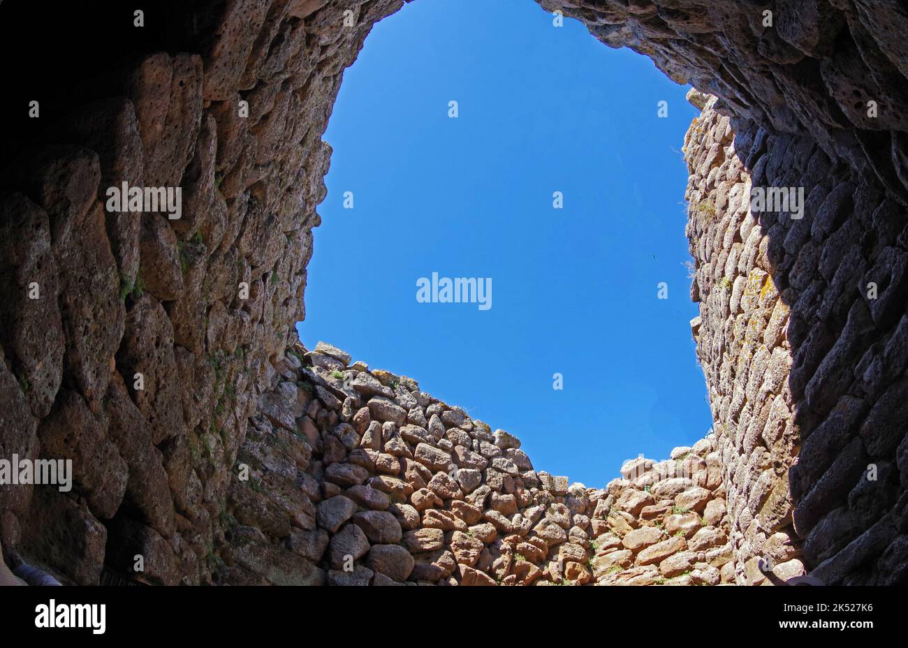 Orroli, Sardegna, Italia. Nuraghe Arrubiu monumento preistorico Foto Stock