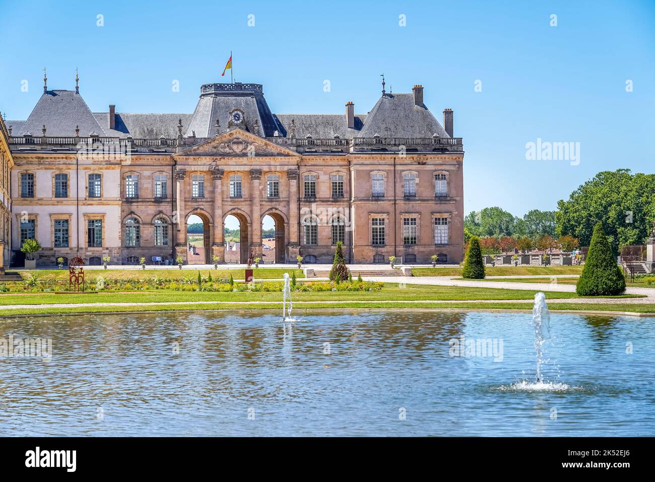 Parco a Luneville, Meurthe et Moselle, Francia Foto Stock