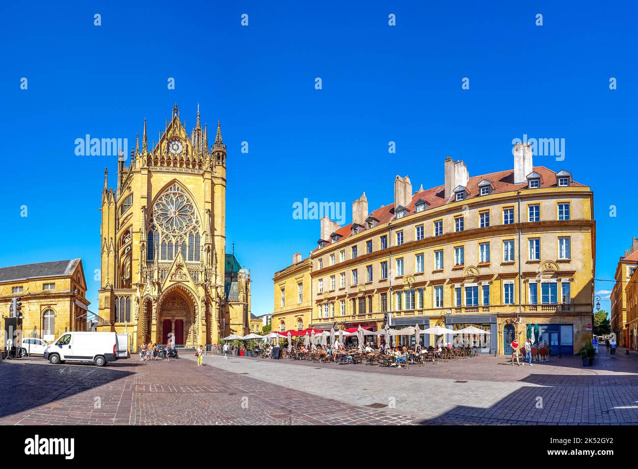 Cattedrale di Metz, Grand Est, Francia Foto Stock