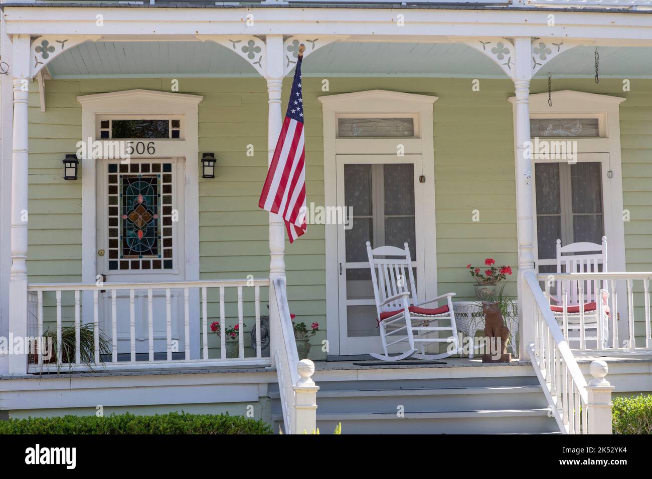 Stati Uniti, Carolina del Sud, Charleston, casa in stile coloniale Foto Stock