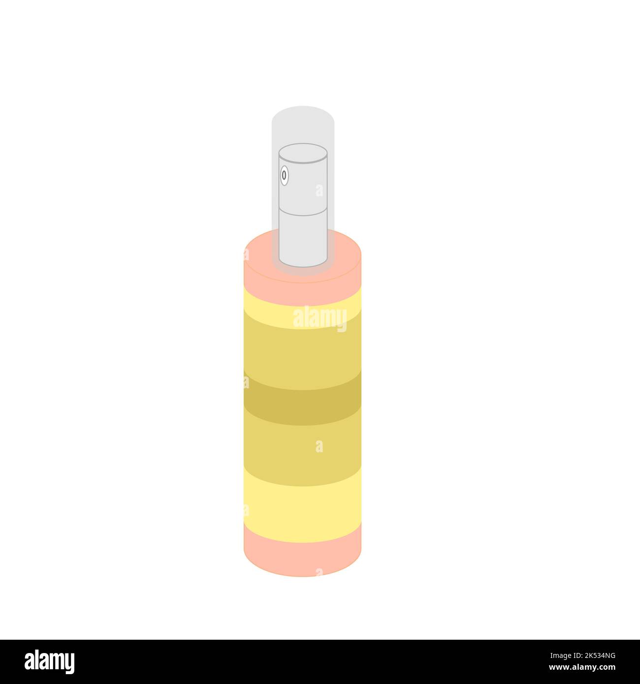 Bottiglia rosa per cosmetici e cura personale Foto Stock