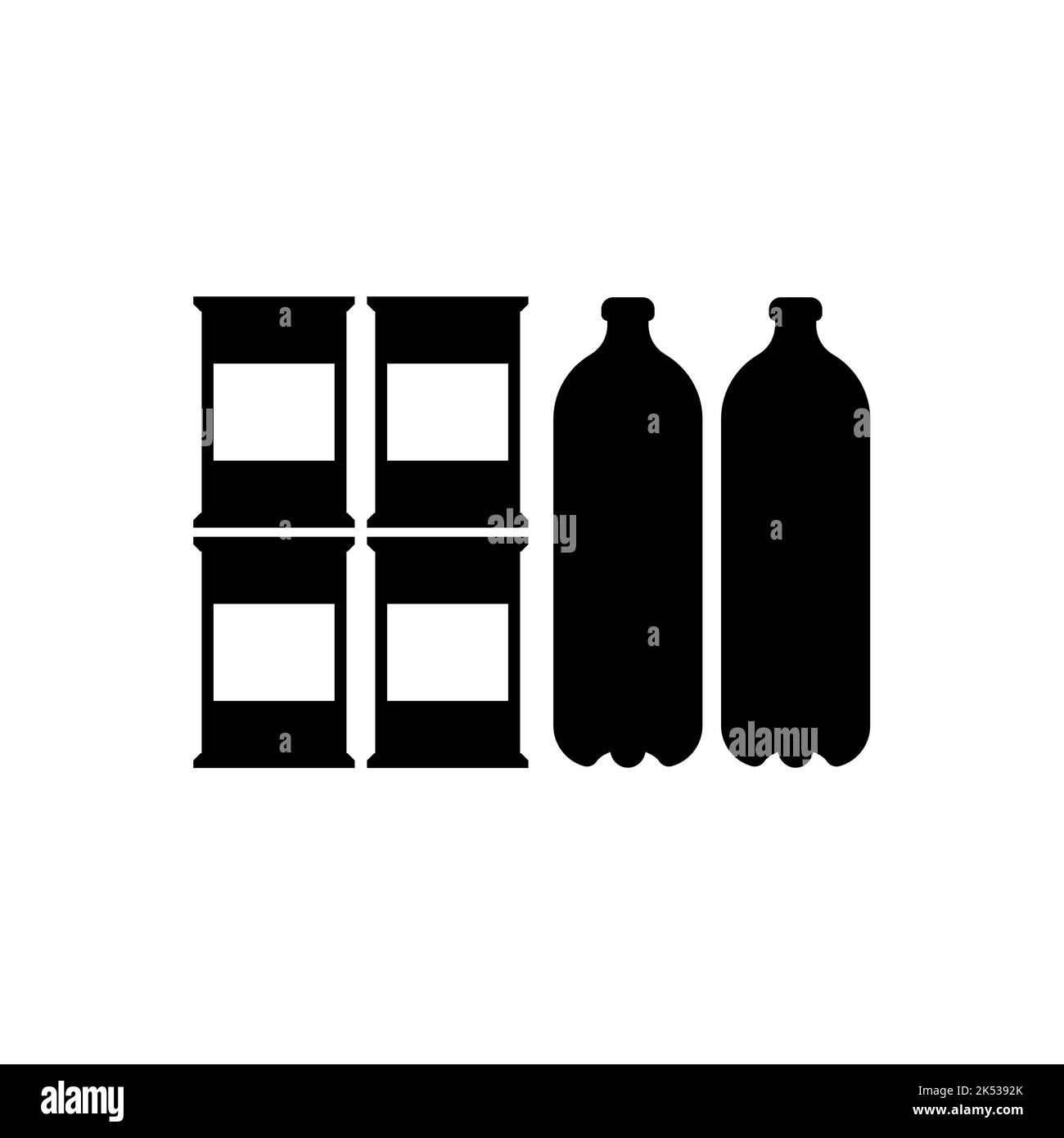 Stock di acqua e cibo icona. Illustrazione vettoriale Illustrazione Vettoriale