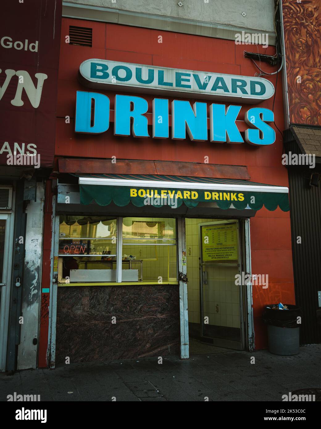 Boulevard drink vintage segno, Jersey City, New Jersey Foto Stock