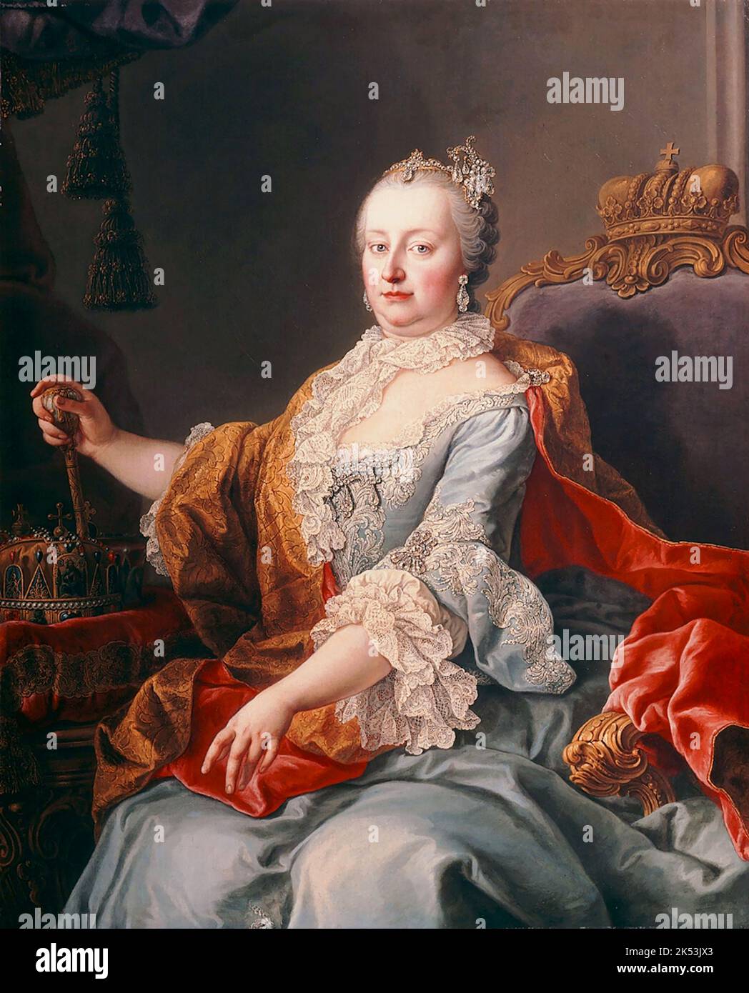 Maria Theresa Walburga Amalia Christina (1717 – 1780) dominatrice dei domini asburgici dal 1740 al 1780 Foto Stock