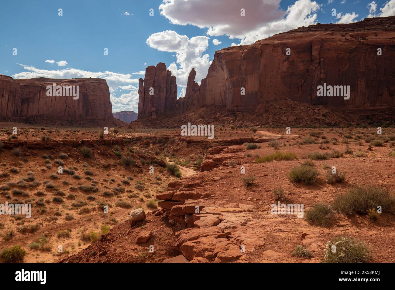 Paesaggio desertico della Valle degli dei Utah USA Foto Stock