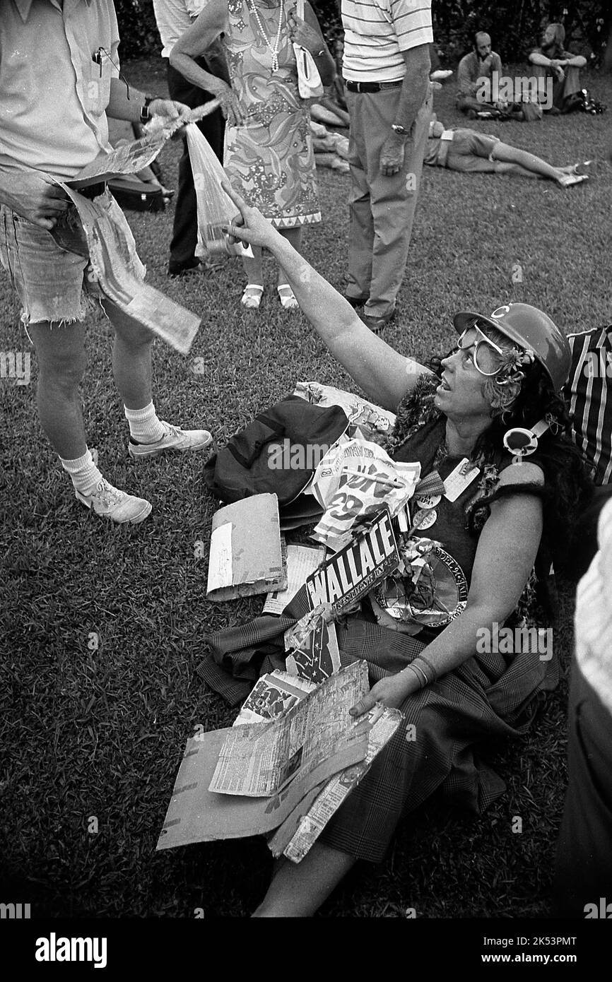 1972 Convention Democratica, Miami, USA Foto Stock