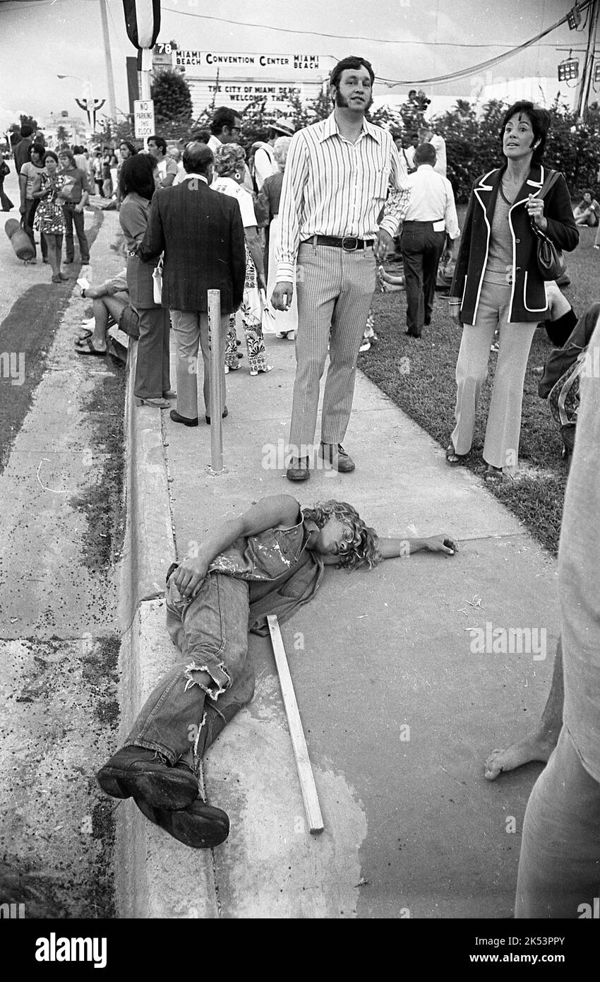 1972 Convention Democratica, Miami, USA Foto Stock